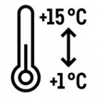 Gastro: teplotní rozsah +1 °C _ +15 °C